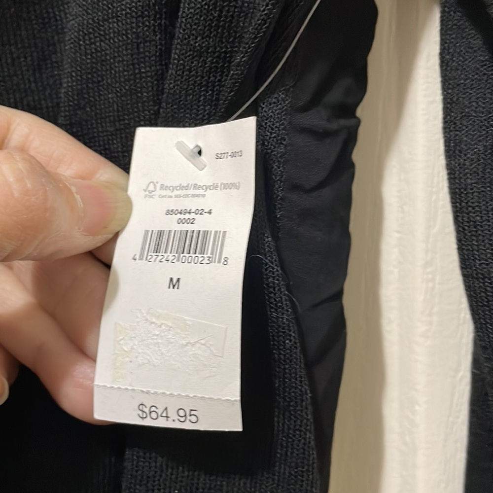 Gap Draped Long Sleeve Black Sweater (sz m) - Picture 2 of 10